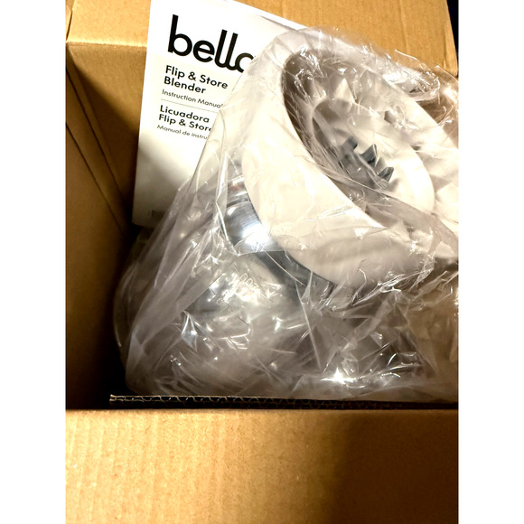 bella Flip & Store Blender 10-Speed 48oz 450 Watt Fit Anywhere in Oatmilk NEW - Picture 2 of 6